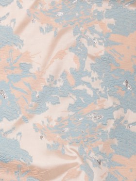 Pearl Blue, Cream Puff, and Metallic Silver Abstract Luxury Brocade Pearl Blue, Cream Puff, and Metallic Silver Abstract Luxury Brocade