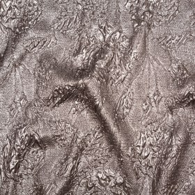 Metallic Cinder Crinkled Luxury Brocade Metallic Cinder Crinkled Luxury Brocade