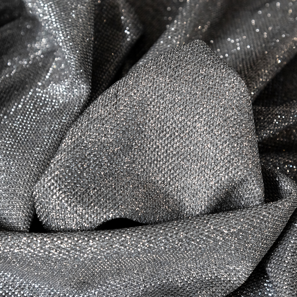 Two-Tone Galaxy Lame - Dark Silver - Andromeda Collection