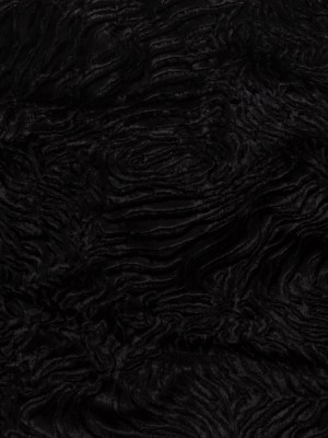 Woodgrain Faux Persian Lamb Fur – Black Woodgrain Faux Persian Lamb Fur – Black