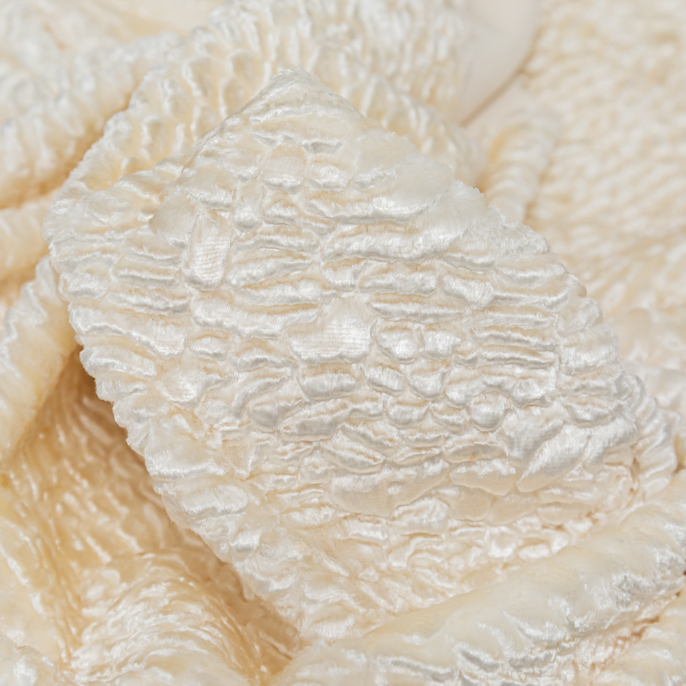 Faux Persian Lamb Fur – Birch – Annette Collection Faux Persian Lamb Fur – Birch – Annette Collection