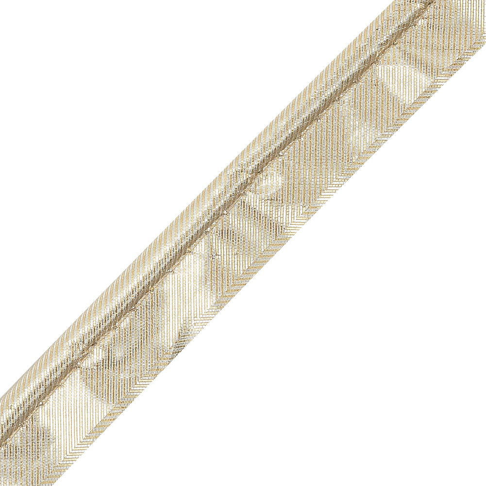 Italian Gold Metallic Piping with Lip - 0.625"