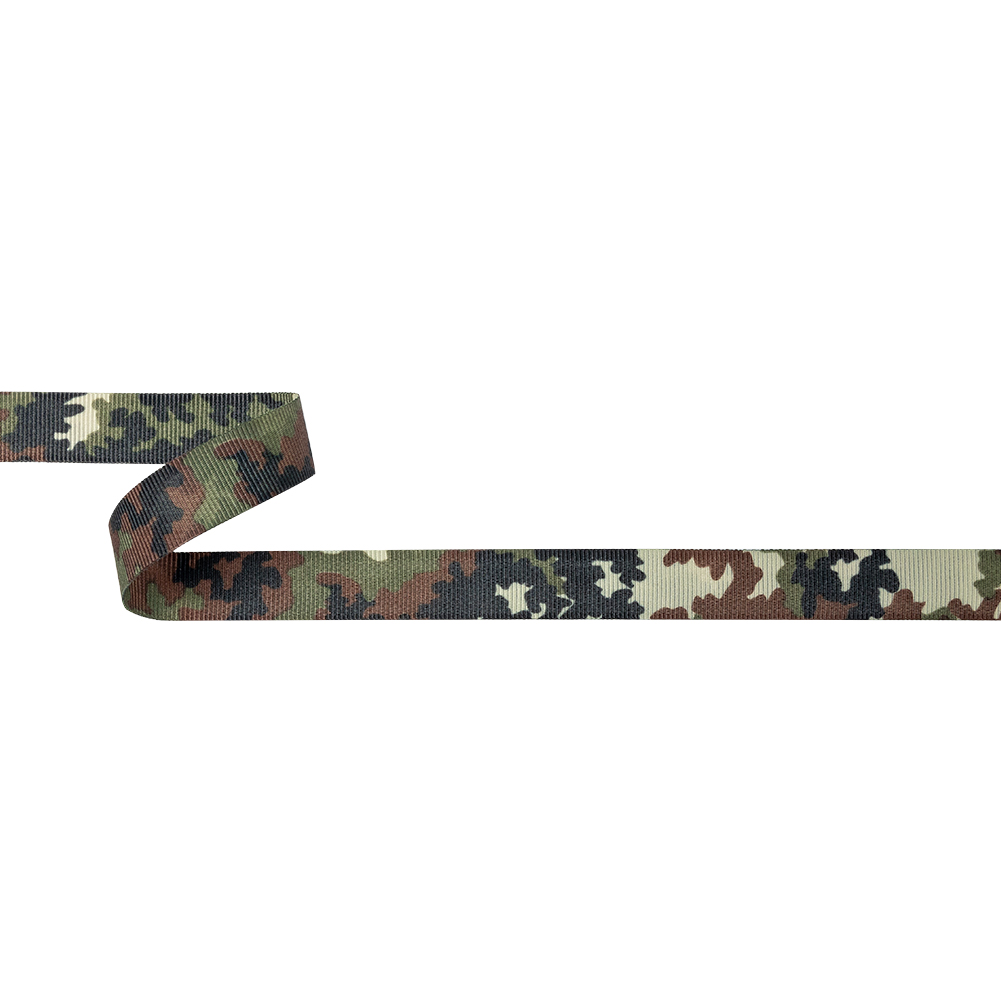 Italian Camouflage Grosgrain Ribbon – 0.625″ Italian Camouflage Grosgrain Ribbon – 0.625″