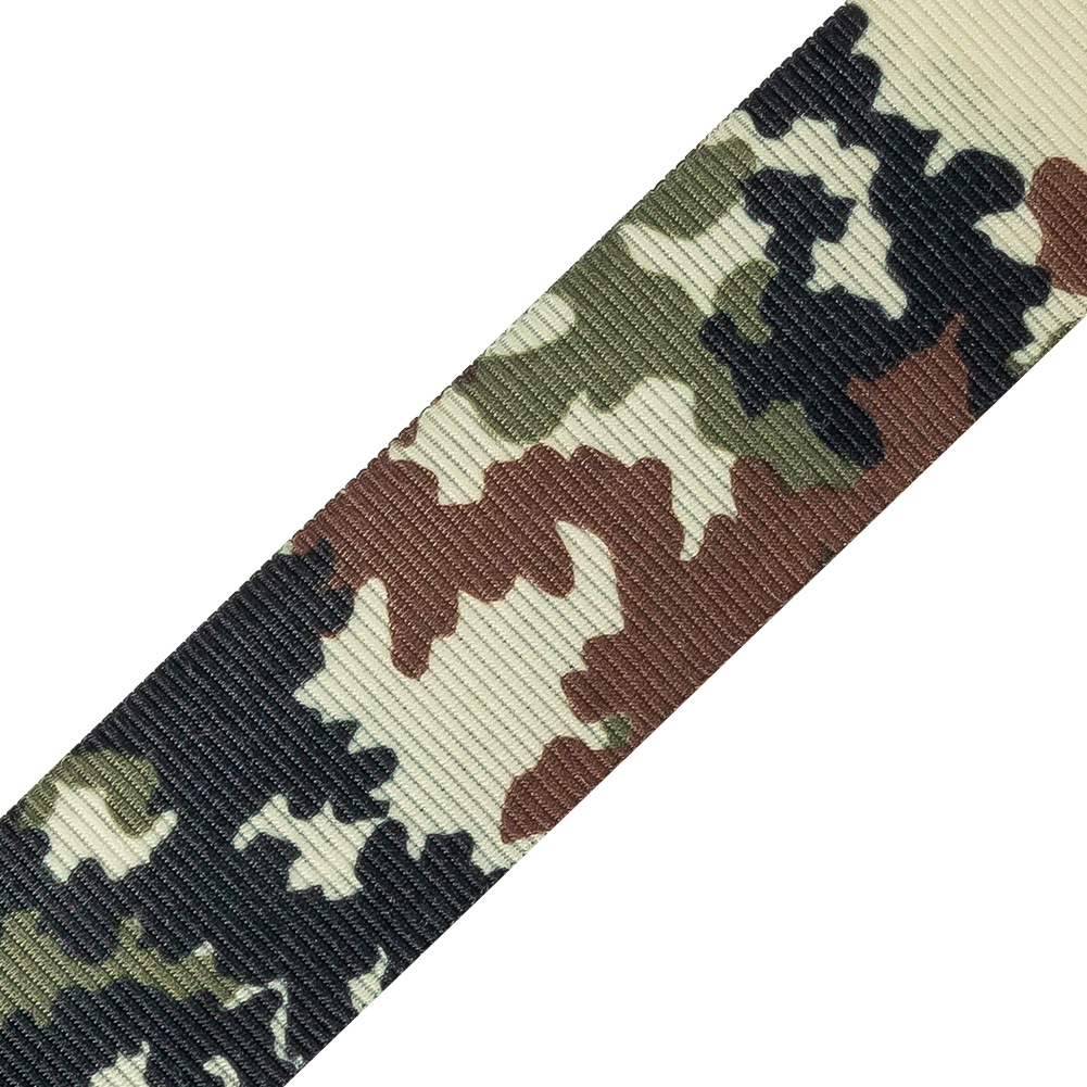 Italian Camouflage Grosgrain Ribbon - 1"