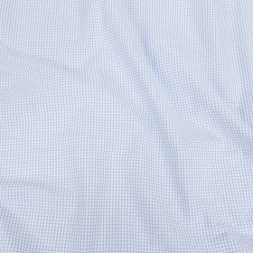 Organic Cotton Seersucker – Light Blue Gingham – Olinda Collection Organic Cotton Seersucker – Light Blue Gingham – Olinda Collection