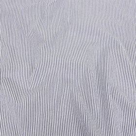 Organic Cotton Seersucker – Navy Stripes – Brasilia Collection Organic Cotton Seersucker – Navy Stripes – Brasilia Collection