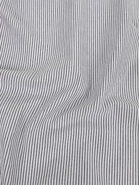 Organic Cotton Seersucker – Black Stripes – Brasilia Collection Organic Cotton Seersucker – Black Stripes – Brasilia Collection