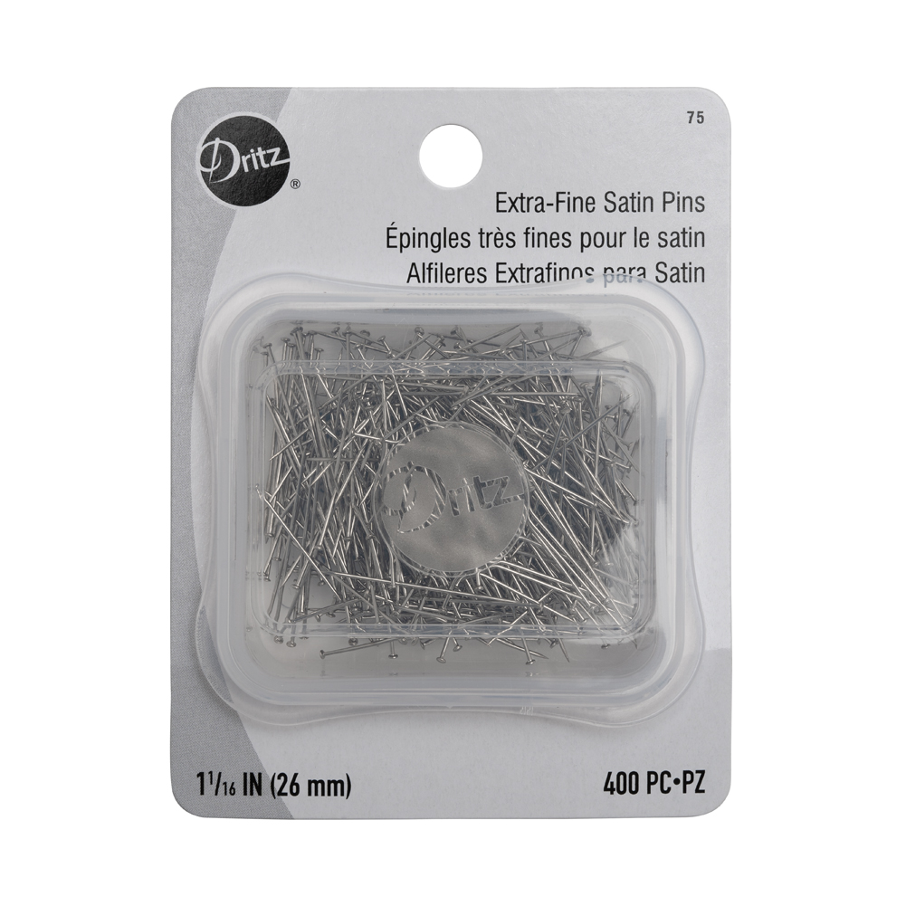Dritz Extra-Fine Satin Pins Size 17 – 1-1/16″ – 400 ct Dritz Extra-Fine Satin Pins Size 17 – 1-1/16″ – 400 ct