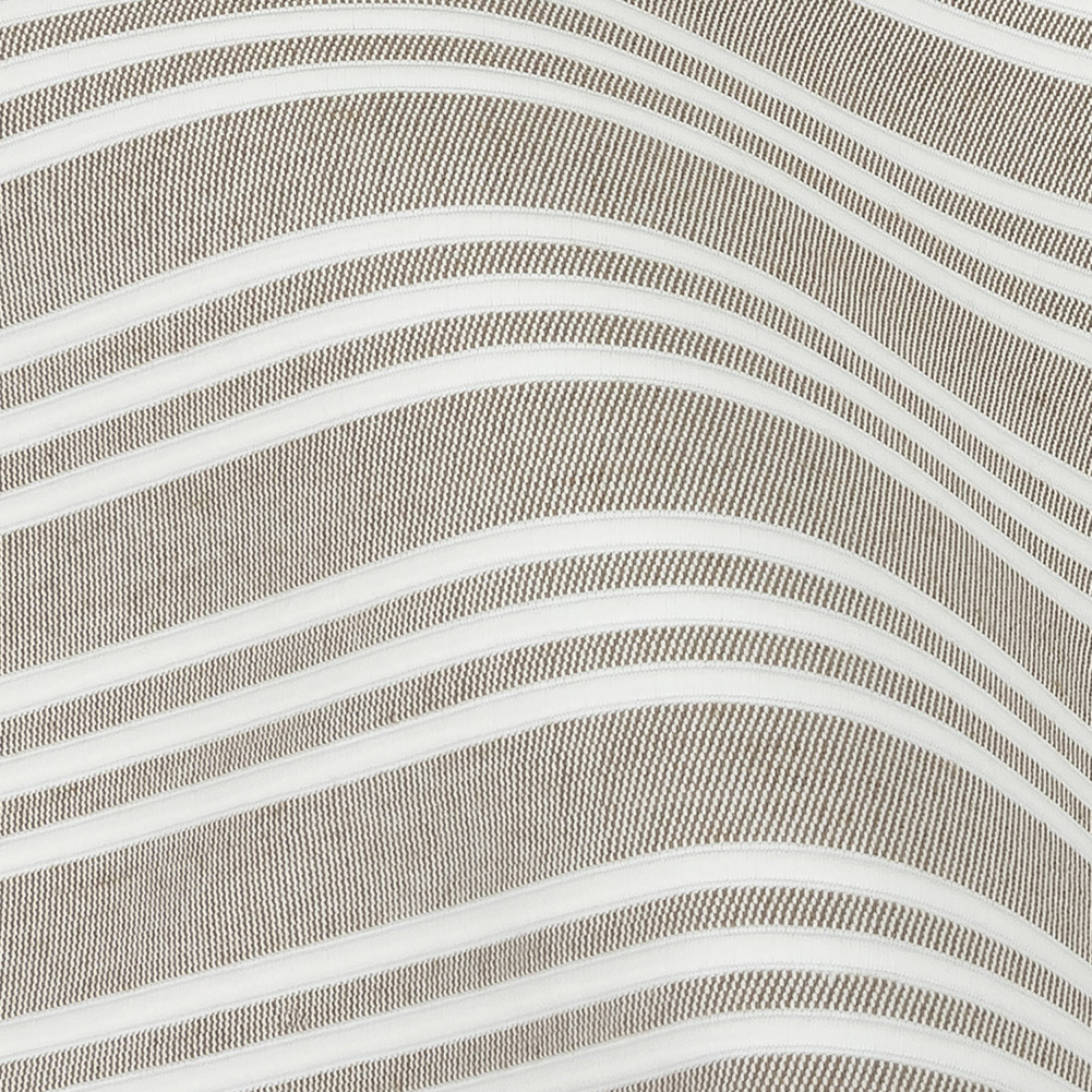 Khaki Double Wide Drapery Twill with Raised White Stripes Khaki Double Wide Drapery Twill with Raised White Stripes