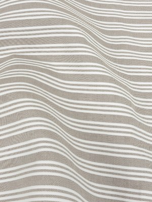 Khaki Double Wide Drapery Twill with Raised White Stripes Khaki Double Wide Drapery Twill with Raised White Stripes