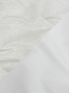 Heathered Gray and White Reversible Double Wide Twill Heathered Gray and White Reversible Double Wide Twill