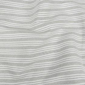 Gray Double Wide Drapery Twill with Raised White Stripes Gray Double Wide Drapery Twill with Raised White Stripes