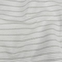 Gray Double Wide Drapery Twill with Raised White Stripes Gray Double Wide Drapery Twill with Raised White Stripes