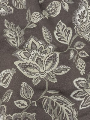 Gradient Gray Jacobean Floral Blended Polyester Jacquard Gradient Gray Jacobean Floral Blended Polyester Jacquard