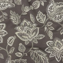 Gradient Gray Jacobean Floral Blended Polyester Jacquard Gradient Gray Jacobean Floral Blended Polyester Jacquard