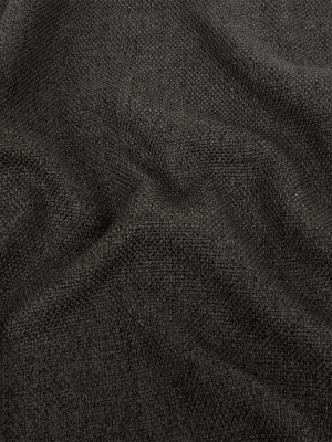 Dark Charcoal Basketwoven Polyester and Cotton Home Decor Fabric Dark Charcoal Basketwoven Polyester and Cotton Home Decor Fabric