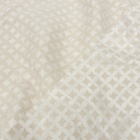 Ivory Quatrefoil Blended Polyester Jacquard Ivory Quatrefoil Blended Polyester Jacquard