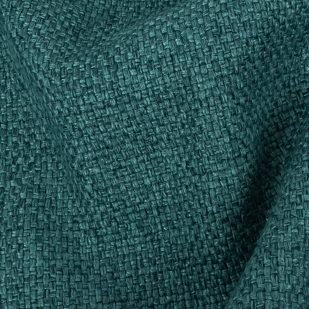 Petrol Basketwoven Polyester and Cotton Home Decor Fabric Petrol Basketwoven Polyester and Cotton Home Decor Fabric