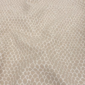 Khaki Scaled Blended Polyester Jacquard Khaki Scaled Blended Polyester Jacquard