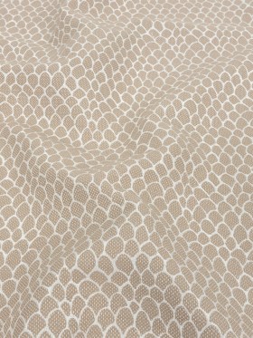 Khaki Scaled Blended Polyester Jacquard Khaki Scaled Blended Polyester Jacquard