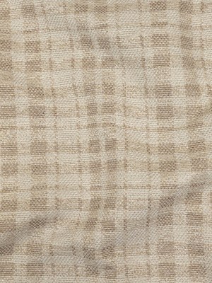 Beige and Ivory Plaid Polyester Upholstery Tweed Beige and Ivory Plaid Polyester Upholstery Tweed