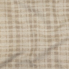 Beige and Ivory Plaid Polyester Upholstery Tweed Beige and Ivory Plaid Polyester Upholstery Tweed
