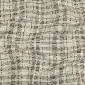 Khaki and Ivory Plaid Polyester Upholstery Tweed Khaki and Ivory Plaid Polyester Upholstery Tweed