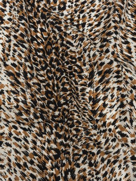 Mood Exclusive Tan Fanciful Furs Cotton Poplin Mood Exclusive Tan Fanciful Furs Cotton Poplin