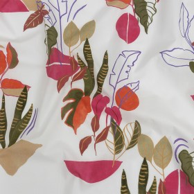 Mood Exclusive White Succulent Contours Cotton Shirting Mood Exclusive White Succulent Contours Cotton Shirting