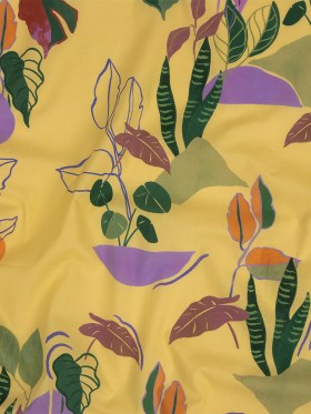 Mood Exclusive Yellow Succulent Contours Cotton Shirting Mood Exclusive Yellow Succulent Contours Cotton Shirting