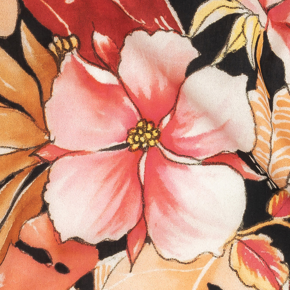 Mood Exclusive Orange Parrotdise Cotton Shirting