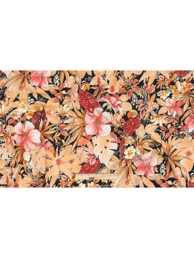 Mood Exclusive Orange Parrotdise Cotton Shirting Mood Exclusive Orange Parrotdise Cotton Shirting