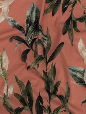Mood Exclusive Coral To Leaf Alone Stretch Cotton Twill Mood Exclusive Coral To Leaf Alone Stretch Cotton Twill