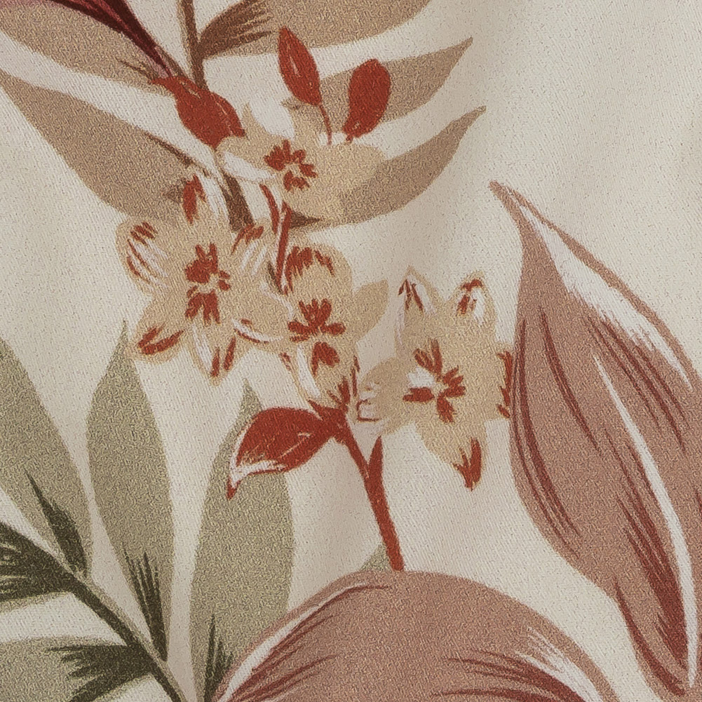 Mood Exclusive Cream Pastel Tropics Stretch Cotton Twill Mood Exclusive Cream Pastel Tropics Stretch Cotton Twill