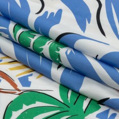 Mood Exclusive Blue Foliate Figment Cotton Shirting Mood Exclusive Blue Foliate Figment Cotton Shirting