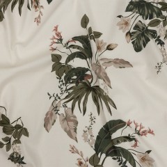 Mood Exclusive Ivory Leafy Greens Stretch Cotton Twill Mood Exclusive Ivory Leafy Greens Stretch Cotton Twill
