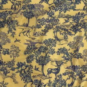 Mood Exclusive Mustard Tender Tableau Stretch Cotton Poplin Mood Exclusive Mustard Tender Tableau Stretch Cotton Poplin