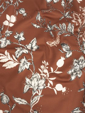 Mood Exclusive Brown Curious Consideration Stretch Cotton Sateen Mood Exclusive Brown Curious Consideration Stretch Cotton Sateen