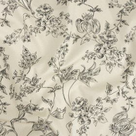 Mood Exclusive Ivory Organic Delineation Stretch Cotton Sateen Mood Exclusive Ivory Organic Delineation Stretch Cotton Sateen