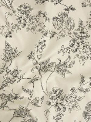 Mood Exclusive Ivory Organic Delineation Stretch Cotton Sateen Mood Exclusive Ivory Organic Delineation Stretch Cotton Sateen