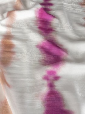 Flowery Viscose Jacquard Print – Violet and Peach Tie Dye Stripes – Mood Exclusive Cloud Writing Flowery Viscose Jacquard Print – Violet and Peach Tie Dye Stripes – Mood Exclusive Cloud Writing