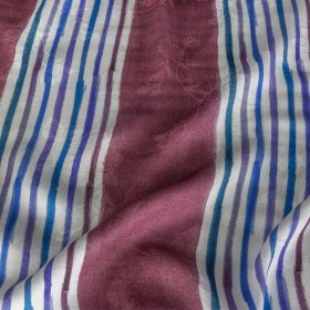 Flowery Viscose Jacquard Print – Purple, Blue and White Stripes – Mood Exclusive Morning Blinds Flowery Viscose Jacquard Print – Purple, Blue and White Stripes – Mood Exclusive Morning Blinds
