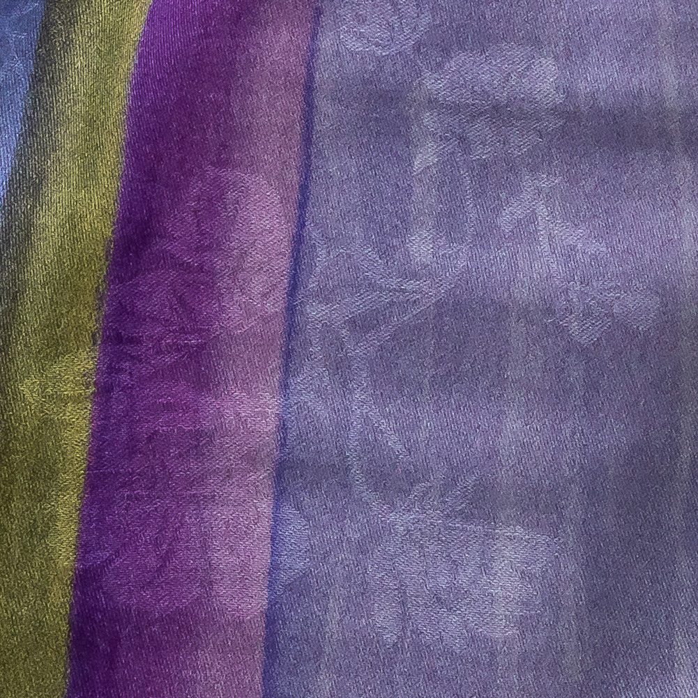 Flowery Viscose Jacquard Print – Periwinkle, Blue and Olive Stripes – Mood Exclusive Fossil Fascination Flowery Viscose Jacquard Print – Periwinkle, Blue and Olive Stripes – Mood Exclusive Fossil Fascination