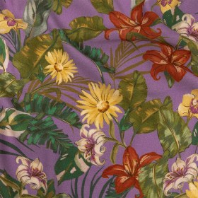Sustainable Viscose Woven Print – Purple, Green and Red Floral – Mood Exclusive Vivid Vanity Sustainable Viscose Woven Print – Purple, Green and Red Floral – Mood Exclusive Vivid Vanity
