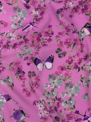 Sustainable Viscose Woven Print – Orchid Butterflies and Flowers – Mood Exclusive Mariposa Oasis Sustainable Viscose Woven Print – Orchid Butterflies and Flowers – Mood Exclusive Mariposa Oasis
