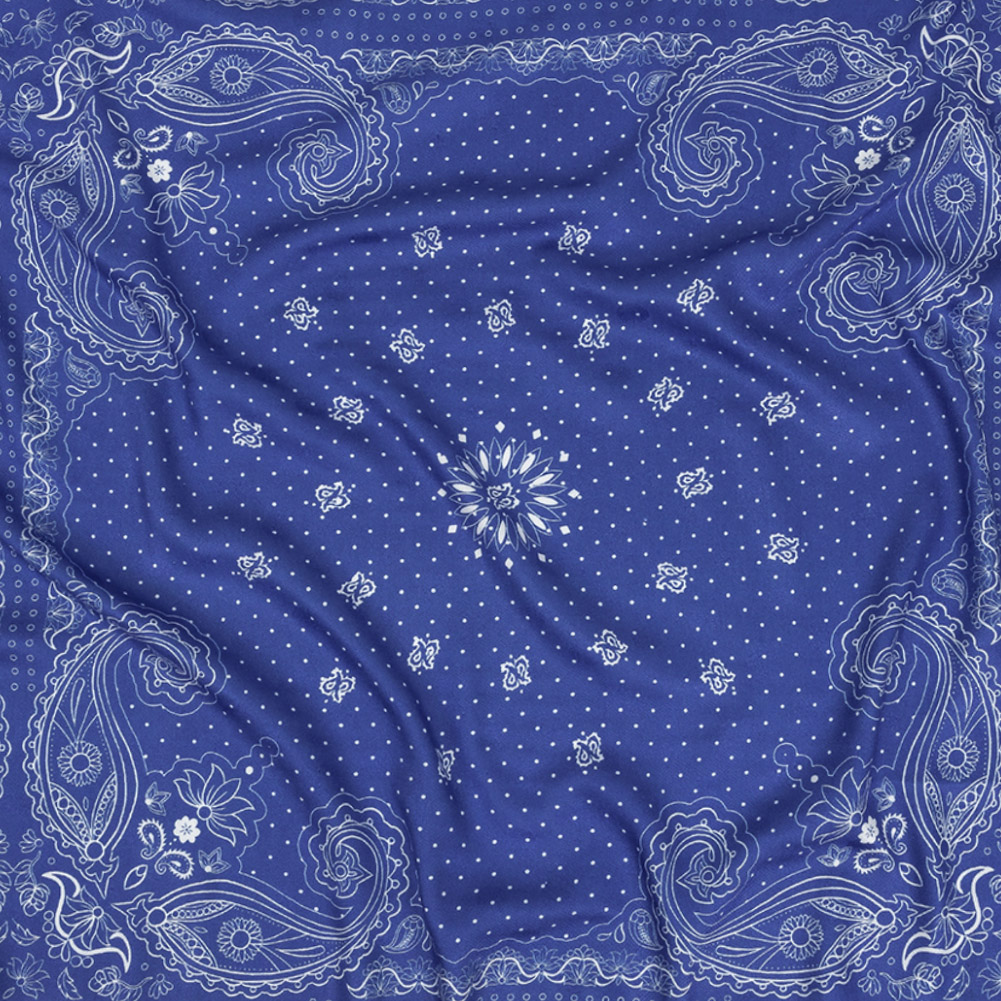 Polka Dotted Viscose Jacquard Panel – Blue Paisley Bandana – Mood Exclusive Potent Paisleys Polka Dotted Viscose Jacquard Panel – Blue Paisley Bandana – Mood Exclusive Potent Paisleys