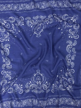 Polka Dotted Viscose Jacquard Panel – Blue Floral Bandana – Mood Exclusive Dauntless Disguise Polka Dotted Viscose Jacquard Panel – Blue Floral Bandana – Mood Exclusive Dauntless Disguise