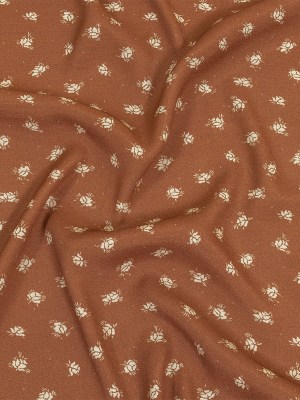 Gauzy Viscose Crepe Print – Brown Ditsy Floral – Mood Exclusive Rose Relic Gauzy Viscose Crepe Print – Brown Ditsy Floral – Mood Exclusive Rose Relic