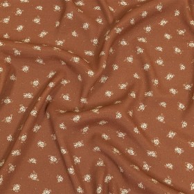 Gauzy Viscose Crepe Print – Brown Ditsy Floral – Mood Exclusive Rose Relic Gauzy Viscose Crepe Print – Brown Ditsy Floral – Mood Exclusive Rose Relic