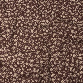 Gauzy Viscose Crepe Print – Brown Floral – Mood Exclusive Flowering Heirloom Gauzy Viscose Crepe Print – Brown Floral – Mood Exclusive Flowering Heirloom